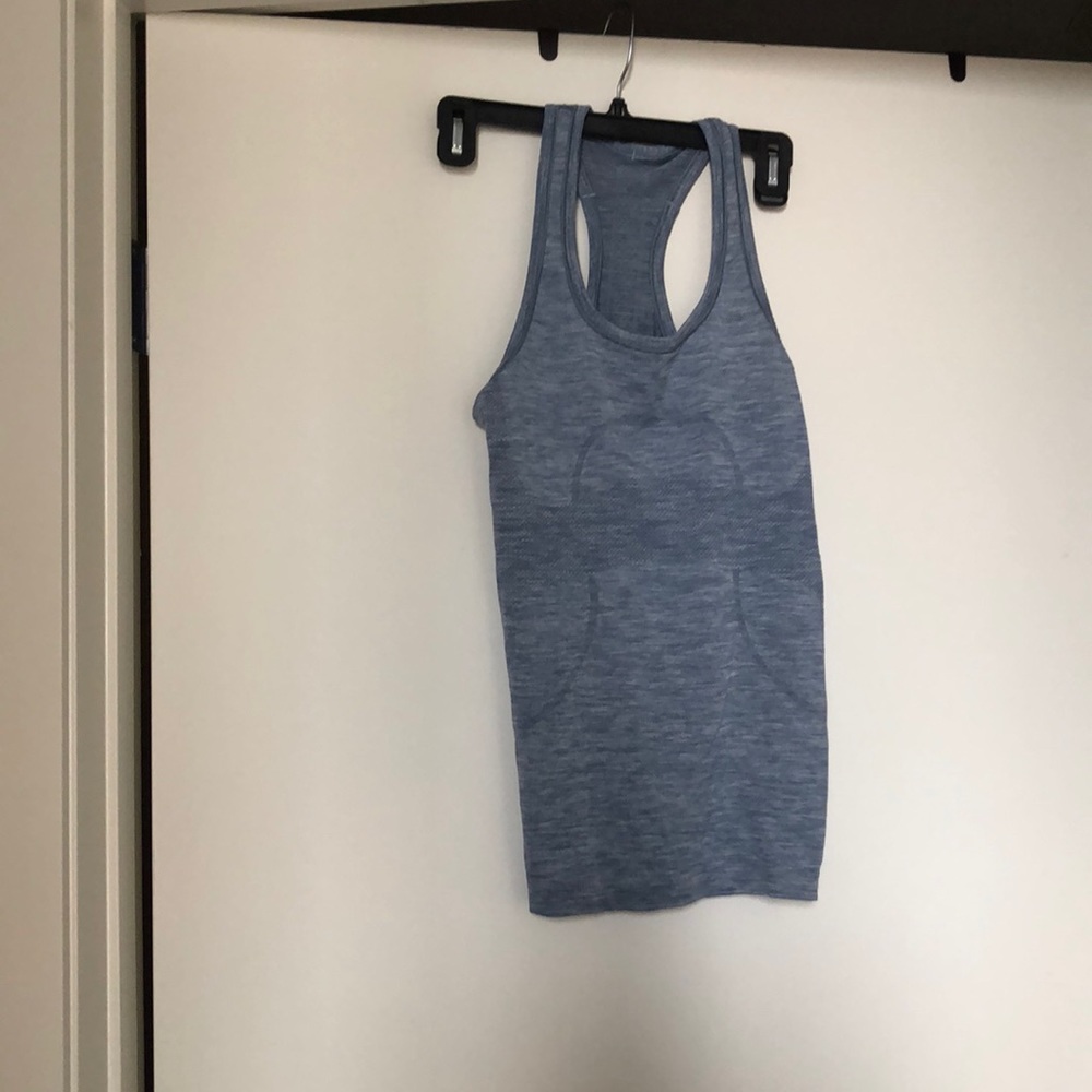 Blue/grey lululemon tank